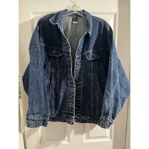 Vtg Lee Riders Women's Denim Jacket Sz M Trucker Made in USA